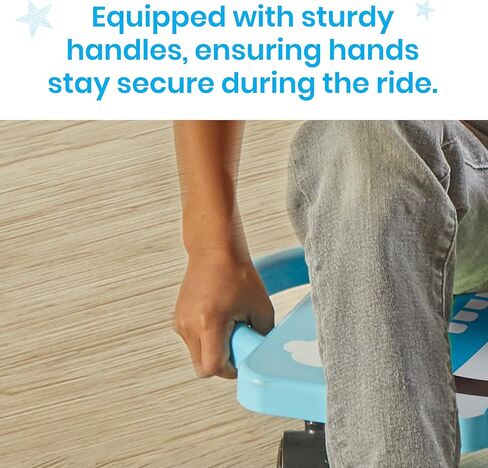 hand2mind Blue Plane Glider Scooter Board, Floor Scooter Board, Gross Motor Toys, Kids Exercise & Physical Education Equipment, Playground Toys, Indoor Active Play, Toddler Outdoor Activities in Saudi Arabia