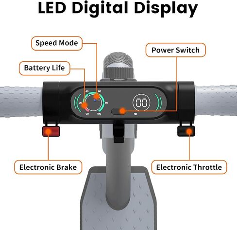 سكوتر كهربائي للأطفال ، 130 واط محرك قوي ، شاشة LED وأضواء ملونة ، ارتفاع قابل للتعديل وقابلة للطي ، هدايا للأطفال الفتيات الفتيات in Kuwait