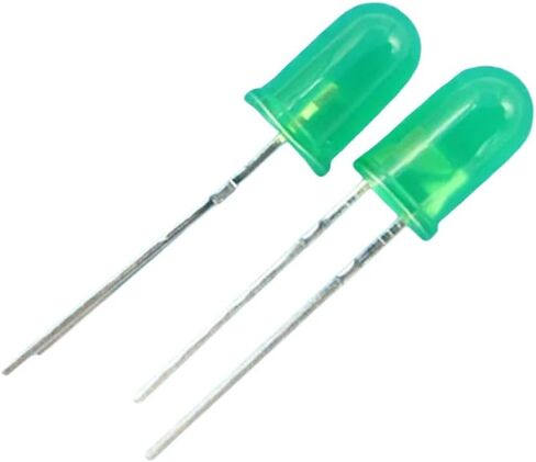 100pcs/lot f5 5mm LED Emerald-Green diffeded Round Round-Emitting Diodes Lamp Bead Dip Plug-in من خلال لمبة ثقب واسعة DIY جديدة للوصول 2025 عالية للجودة in Saudi Arabia