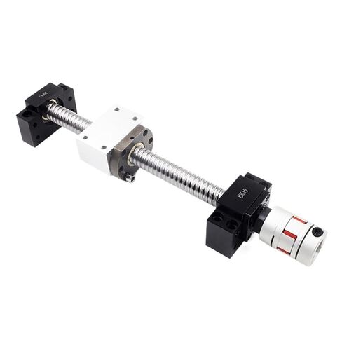 Double nut Ball Screw Control Machine 2pcs SBR16LUU+SFU1610 Ball Screw Length 200mm-1000mm+BKBF12 End Support+Coupling+DSG16H+Ball Nut Linear Rail for XYZ(750mm) in Kuwait