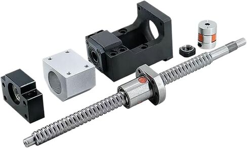 Screw Stainless Steel Ball Screw 1Pc Ball Screw Set SFU1204 +2Pc HGR15 Linear Guide+HGH15CA+HM10-57 L300-1000mm(550mm) in Saudi Arabia