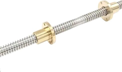 Double nut Ball Screw Control Machine 1pcs 304 Stainless Steel T8 Lead Screw Right-Left Length 100-1000mm OD 8mm Pitch 2mm Lead 2mm for 3D Printer Part(450mm) in Saudi Arabia
