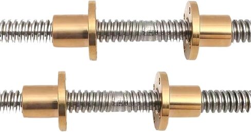 Double nut Ball Screw Control Machine 1pcs 304 Stainless Steel T8 Lead Screw Right-Left Length 100-1000mm OD 8mm Pitch 2mm Lead 2mm for 3D Printer Part(450mm) in Saudi Arabia