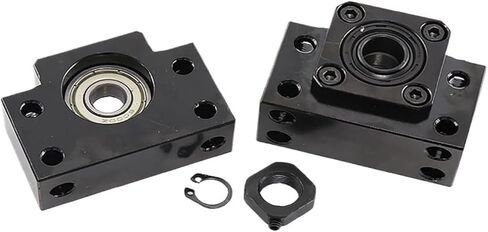دقة كرة الحركة الخطية الجزء 1pcs set double double nut ball set dfu4010 end معالجة الجوز الإسكان اقتران من CNC محرك السائر (450 مم) in Saudi Arabia