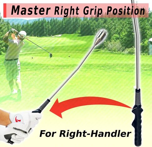 Golf Tempo Grip Trainer اليد اليمنى ، وأساعد تدريب في الأرجوحة ، ووزن قابل للتعديل فقط للعبور اليمنى in Kuwait