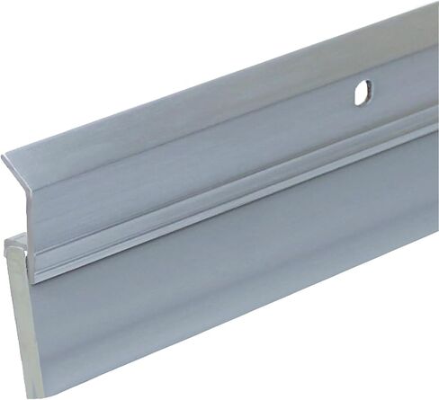 Heavy Duty Weight Aluminum with Long Vinyl Door Sweep (3 FT, White) in Saudi Arabia