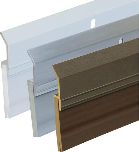 Heavy Duty Weight Aluminum with Long Vinyl Door Sweep (3 FT, White) in Saudi Arabia