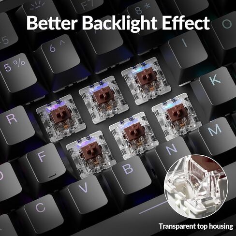 Keychron Super Switch - 110PCS Banana Tactile Mechanical Keyboard Switches, Factory Pre-Lubed, 57gf Actuation, Double-Stage Spring, 5-Pin Hot-Swappable, SMD LED Compatible for Gaming & Office in Saudi Arabia