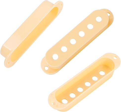 Banworks 52mm/52mm/52mm SSS Pickup Covers Set Plastic Single Coil Pickup Covers for Vintage Stratocaster Fender Strat ST SQ Style Electric Guitars Pack of 3 JT/SYQG-13 Black in Saudi Arabia