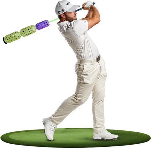 Aero Stiff Shaft, Golf Training Aid and Warm Up Tool, Speed Stick for Golf, Golf Swing Trainer, Improves Swing Speed, Wind Resistance, Adjustable Pineapples, Gain Up to 30 Yards On Your Drive in Saudi Arabia