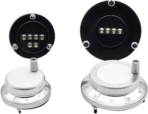 Pulser Handwheel 5V 6Pin Pulse 100 Manual Pulse Generator Machine Hand Wheel Machine 60mm Machoder (4pin ، 24V-100ppr ، 80mm) in Saudi Arabia