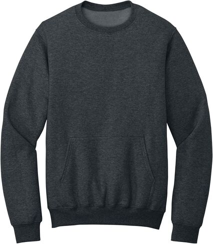 Men's Core Poly Cotton Fleece Pullover Crewneck Kangaroo Pocket Ultra Soft Sweatshirt in Kuwait