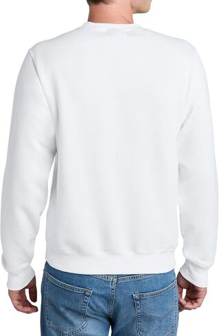 Men's Core Poly Cotton Fleece Pullover Crewneck Kangaroo Pocket Ultra Soft Sweatshirt in Kuwait