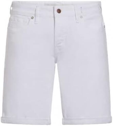 GUESS Men's Sonny White Denim Shorts in Saudi Arabia