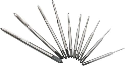 Threaded Taps Left Hand Tap M2 M4 M5 M6 M7 M8 M9 *0.4 0.5 0.75 0.8 1.0 1.25 1.5MM Metric HSS Left Tap Pitch Threading Tools(M3 x 0.6mm Left) in Saudi Arabia