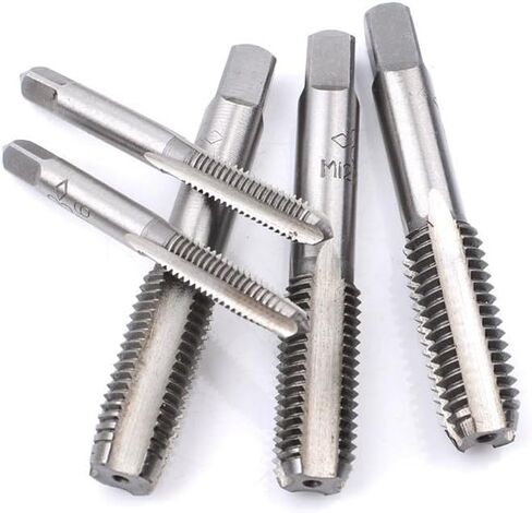 Threaded Taps Left Hand Tap M10 M11 M12 M13 M14 *0.5 0.75 1.0 1.25 1.5 1.75mm Metric HSS Left Tap Pitch Threading Tools(M10 x 1.25mm Left) in Saudi Arabia