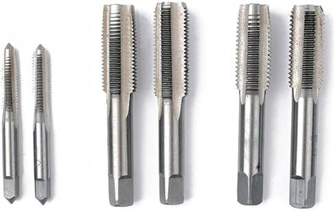 Threaded Taps Left Hand Tap M10 M11 M12 M13 M14 *0.5 0.75 1.0 1.25 1.5 1.75mm Metric HSS Left Tap Pitch Threading Tools(M10 x 1.25mm Left) in Saudi Arabia
