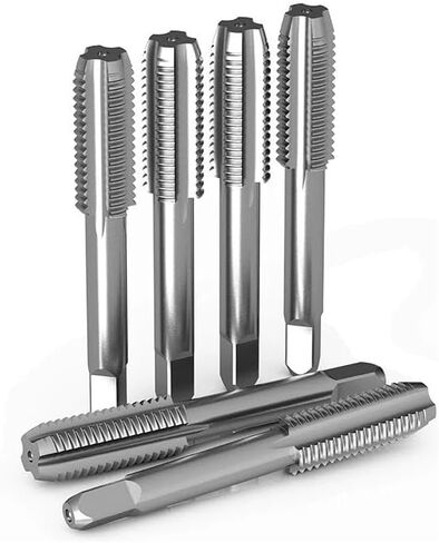 Threaded Taps Left Hand Tap M10 M11 M12 M13 M14 *0.5 0.75 1.0 1.25 1.5 1.75mm Metric HSS Left Tap Pitch Threading Tools(M10 x 1.25mm Left) in Saudi Arabia