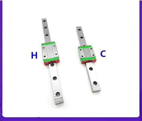 MGN15 H MGN7 C MGN9 C from 100mm to 1000mm Miniature Linear Rail Slide 1pcs MGN Linear Guide+1pcs MGN Carriage 3D Printer Part 1Pcs(MGN9 C,500mm) in Saudi Arabia