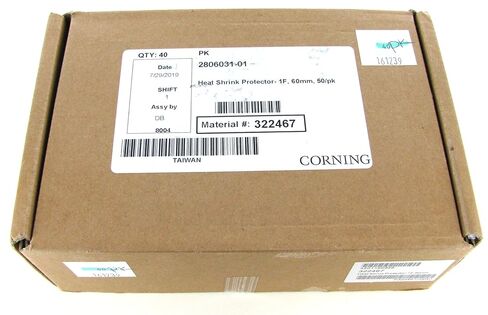 عام Corning 2806031-01 أكمام حامي لصق الحارقة الحرارية ، الألياف المفردة ، 60 مم ، 50pk ، 322467 in Kuwait