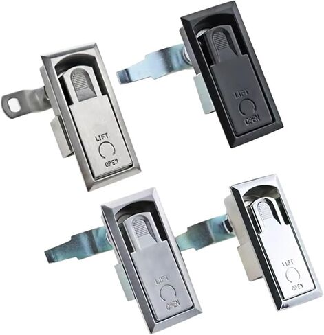 Zinc Alloy Lock 304 Stainless Steel Industrial Equipment Cabinet Door Distribution Box 1Pcs(Stainless Steel) in Saudi Arabia