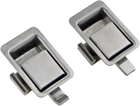 304 Stainless Steel Panel Lock Suitable for and Equipment Cabinet Door Flat Hardware 1Pcs(Curved) in Saudi Arabia