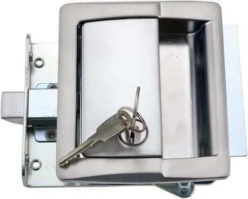 Container Switchgear Industrial Equipment Distribution Box Control Cabinet Door Zinc Alloy Plate Lock 1Pcs in Kuwait