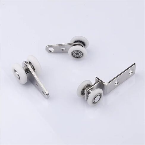 45x19mm Metal Bearing Pulley Block with Two Plastic Wheel for Window Cabinet Sliding Doors 10Pcs(TypeC 23MM) in Saudi Arabia
