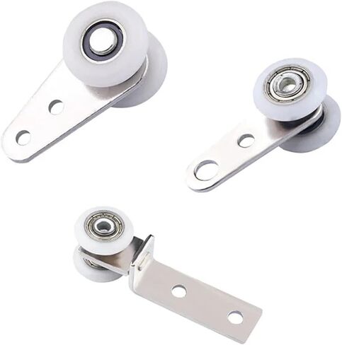 45x19mm Metal Bearing Pulley Block with Two Plastic Wheel for Window Cabinet Sliding Doors 10Pcs(TypeC 23MM) in Saudi Arabia