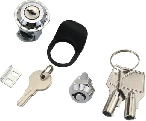 Electrical Cabinet Light Box Door Plum Blossom Shaped Pressing Cylindrical Telescopic Lock 1Pcs(Plastics No Lock) in Kuwait