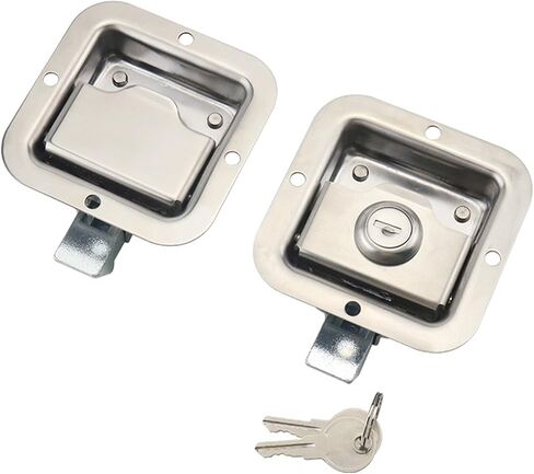 304 Stainless Steel Box-Type for Vehicles Toolboxes Panel Electrical Cabinets 1Pcs(MS866-28-with Lock) in Saudi Arabia