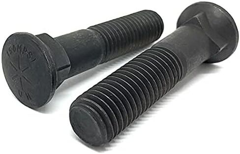 (8 Pieces) 3/4-10x4" Grade 8#3 Dome Head Square Neck Plow Bolts UNC Coarse Plain in Saudi Arabia