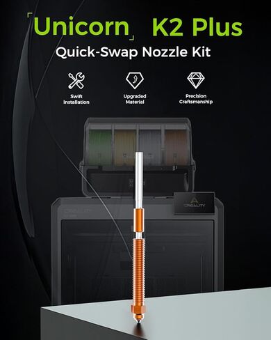 CREALITY الرسمية K2 PLUS فوهة ، 0.4 مم 2 PCS 2D SWAP 3D الفوهة من سبائك النحاس وفوهة الصلب الصلب للطابعة ثلاثية الأبعاد K2 PLUS ، K2 ، K2 PRO ، CREALITY HI in Saudi Arabia
