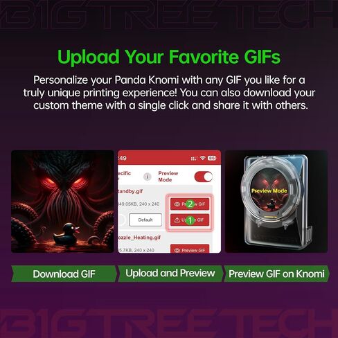 Bigtreetech Panda Knomi + قذيفة بلاستيكية ، مجموعة ترقية شاشة رأس الأدوات لـ Bambu-lab A1 A1 Mini ، قم بتخصيص واجهة المستخدم الخاصة بك ، والتوصيل والتشغيل in Kuwait