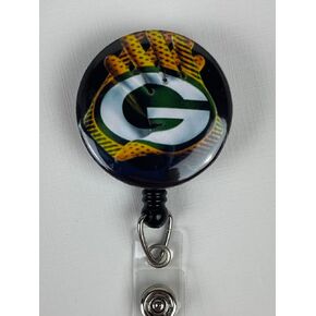 Sports Badge Reel ~ Football ~ ID Holder ~ Nurse Badge Reel ~ Retractable Badge Reel ~ Cute Badge Reel (360 Alligator Clip) in Saudi Arabia