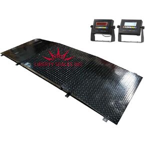 Liberty LS-800-2x3 NTEP Industial Floor Scale مع 2 سلالم ، شحن المستودعات ، وشملت مؤشر الصلب الطري | 24 "× 36" | سعة 1000 رطل × 0.2 رطل in Kuwait