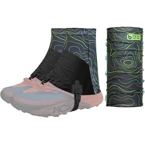 Trail Gaiters, Waterproof Low Shoe Protectors, Adjustable Boots Gators for Hiking & Running - Prevents Debris in Shoes in Kuwait