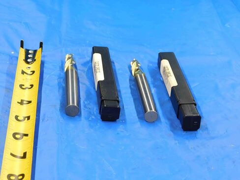 M & J Tooling LLC 2 PC. الكثير من طواحين نهاية مدببة كربيد 3/8 قطع ديا 1/2 قطر ساق 3 الفلوت - CB2746BR3 in Kuwait