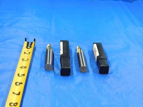 2 PC. 7 DEG Carbide Tapered END Mills 3/8 Cut Dia 5/8 Shank Diameter 3 Flute - CB2748BR3 in Saudi Arabia