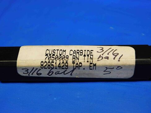 M & J Tooling LLC 5 PCS 5 درجة 3/16-5/16 O.D. 3/4 LOC TIN TIN CARBIDE END MILL 3 FL - BR3648BR3 in Saudi Arabia