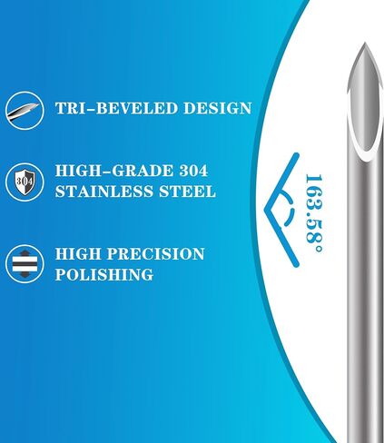 20 Gauge 1.5 inch Dispensing Needle with Cap 100 Pack, Individually Packaged Luer Lock Lab Accessories for Industrial and Scientific, Refilling Inks in Kuwait