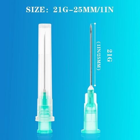 20 Gauge 1.5 inch Dispensing Needle with Cap 100 Pack, Individually Packaged Luer Lock Lab Accessories for Industrial and Scientific, Refilling Inks in Kuwait
