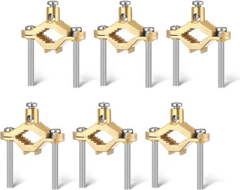 Feekoon Ground Clamp 1/2-1 تركيب القناة ، قناة السلك النحاسية سلكية ، لأسلاك أرضية الترابط لأنابيب المياه أو الصلب (6 أجزاء) in Kuwait