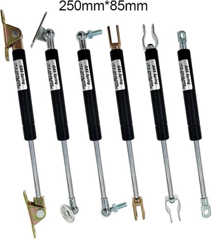 2pcs 18 * 8 Rod Gas Spring Folding Hinge 50N-500N/5kg-50kg Force Lift Support Stroke Distance 85mm Hole Center Distance 250mm(C Type,500N) in Saudi Arabia