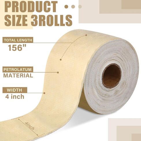 4" x 33' Anti-Corrosion Tape Marine Anti-Corrosion Tape for Protection Against Corrosion and Waterproofing of Pipes, Flanges and Valves Pipe Protection in Saudi Arabia