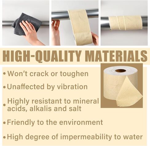 4" x 33' Anti-Corrosion Tape Marine Anti-Corrosion Tape for Protection Against Corrosion and Waterproofing of Pipes, Flanges and Valves Pipe Protection in Saudi Arabia