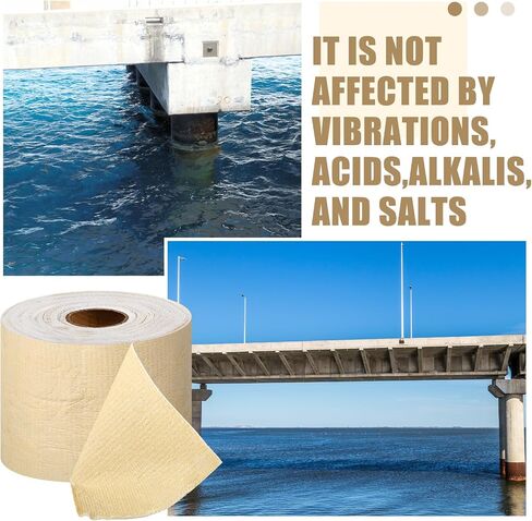 4" x 33' Anti-Corrosion Tape Marine Anti-Corrosion Tape for Protection Against Corrosion and Waterproofing of Pipes, Flanges and Valves Pipe Protection in Saudi Arabia