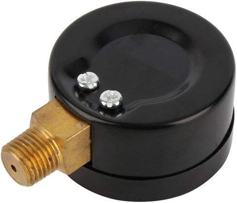 Vacuum Pressure, 2" Dial Size, Dual Scale - PSI/Bar, Water Oil Gas, Steel for Protection, with Glass Window, Copper Alloy Lower Mount for Air Compressor in Saudi Arabia
