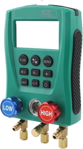1PCS HS-330 VRIGERATION VACUUM GAUGE DIGITAL MAINFOLD HVAC AIR Conditoner LUSETER TESTER (1GAUGE و 2CLAMP) in Saudi Arabia