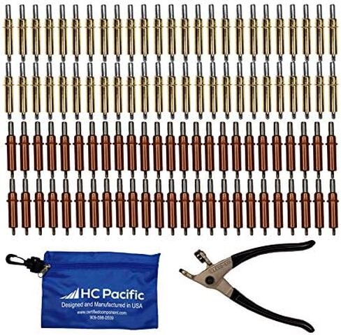 50 Each C1/8 and C3/16 Cleco Fasteners with Cleco Pliers & Pouch in Saudi Arabia